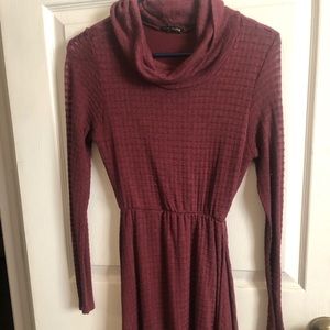 Burgundy dress